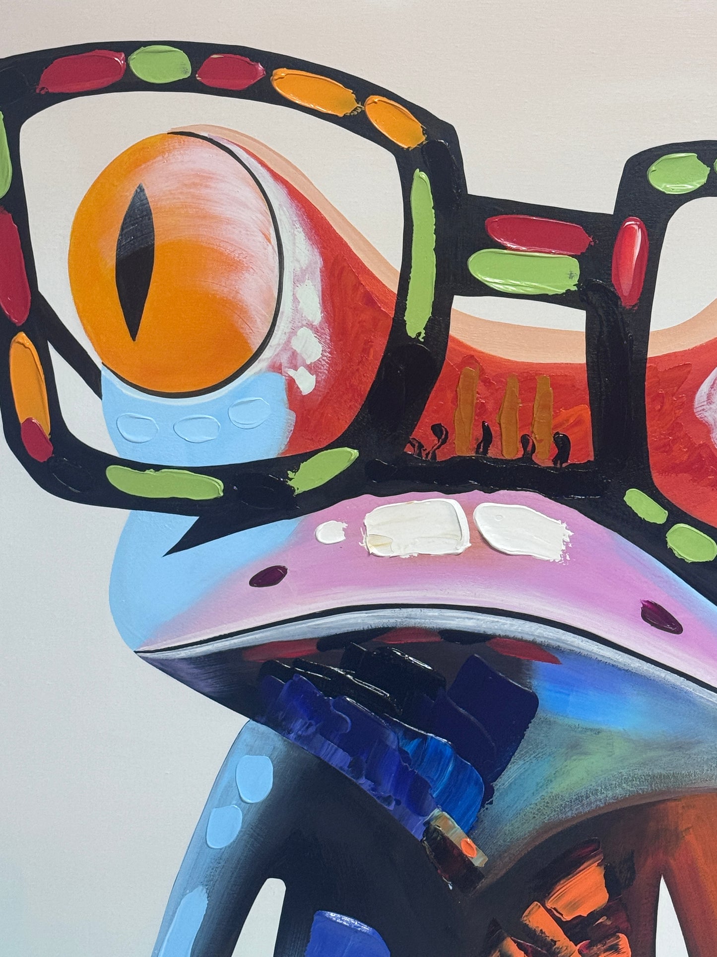 0028 - Mr Frog (100cm x 100cm)