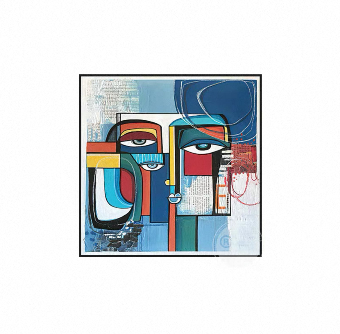 Fractured Harmony (100cm x 100cm)