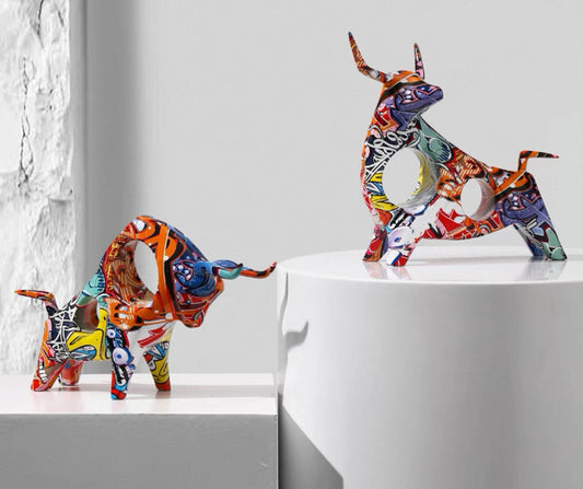 Graffiti Bull (18.5cm x 29cm)