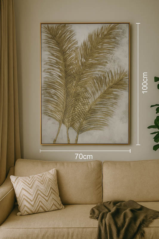 Golden Palms (70cm x 100cm)