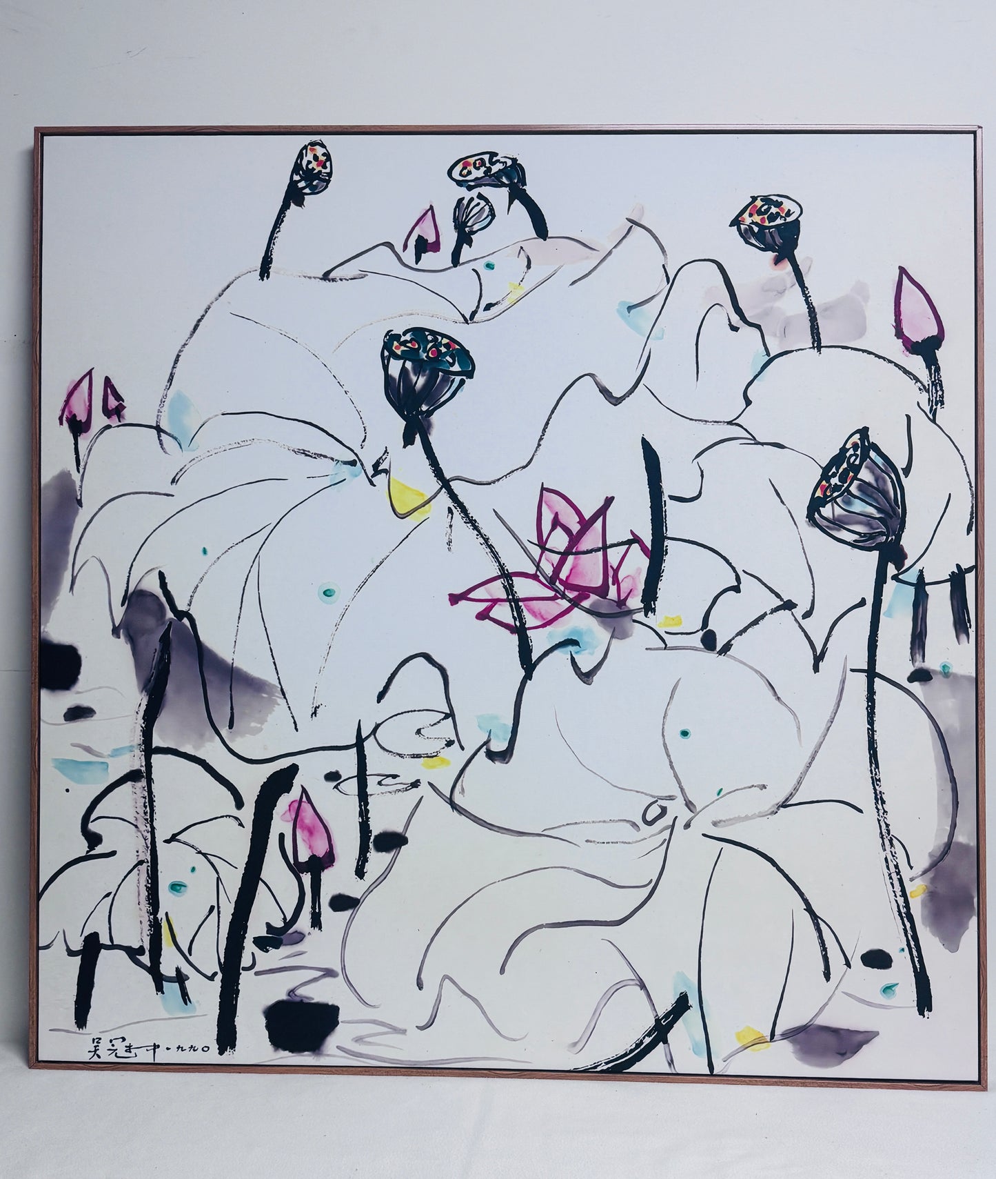 Whispers of the Lotus  (120cm x 120cm)